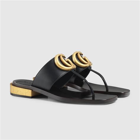 gucci leather thong sandal|Slides for Women .